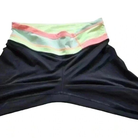 Lululemon Run: Inspire Crop II Black / Quilt Vintage Neon Black Green Pink Women - Picture 11 of 15